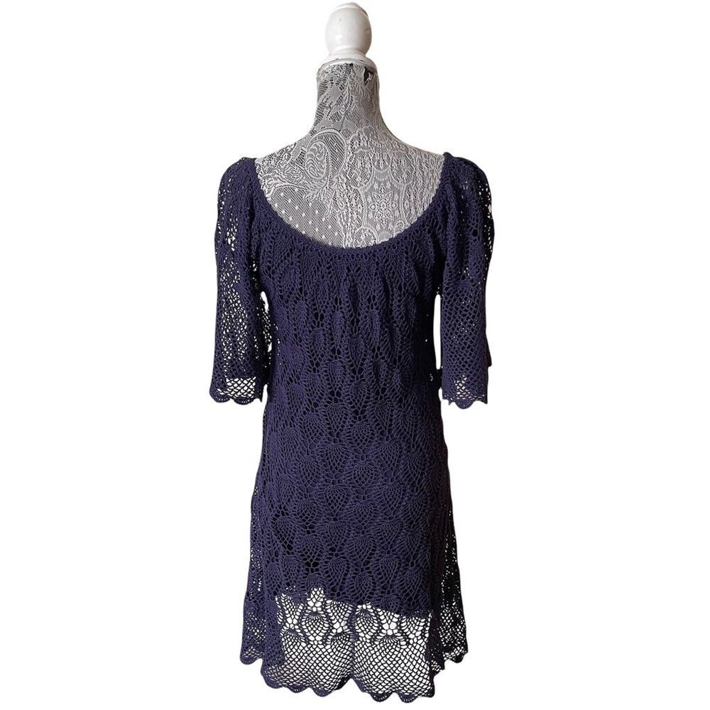 Vintage Y2K Betsey Johnson Crochet Dress Size Small - Picture 3 of 8